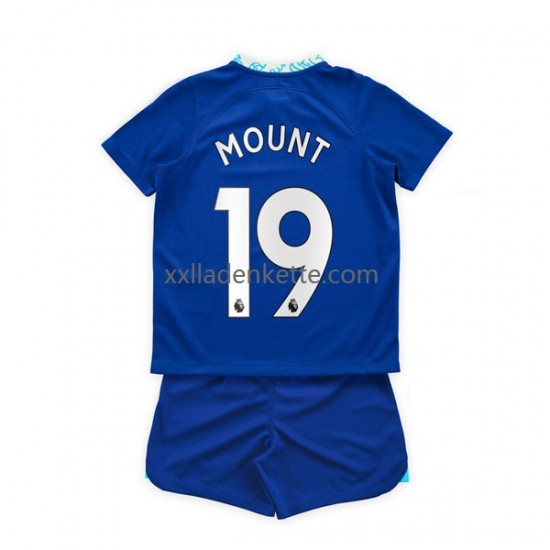Fußballtrikot Chelsea Mason Mount 19 Kinder Heim 2022-2023 Kurzarm