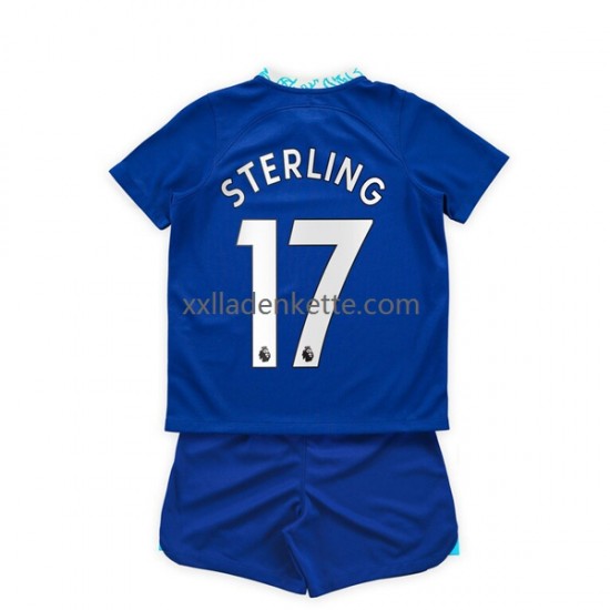 Fußballtrikot Chelsea Raheem Sterling 17 Kinder Heim 2022-2023 Kurzarm