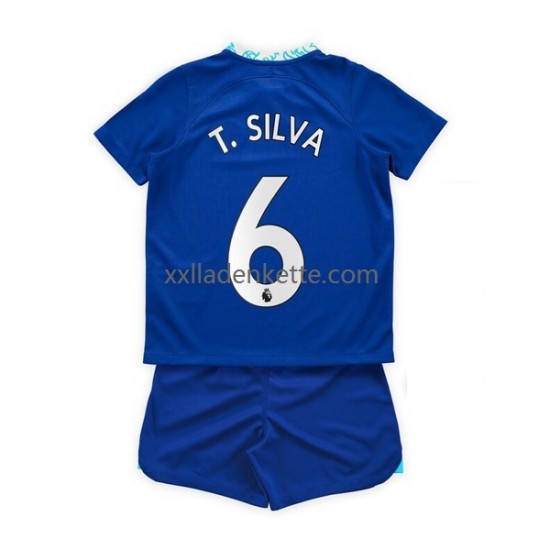 Fußballtrikot Chelsea T. Silva 6 Kinder Heim 2022-2023 Kurzarm