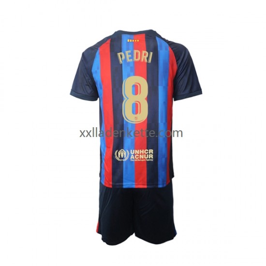 Fußballtrikot FC Barcelona Pedri 8 Kinder Heim 2022-2023 Kurzarm