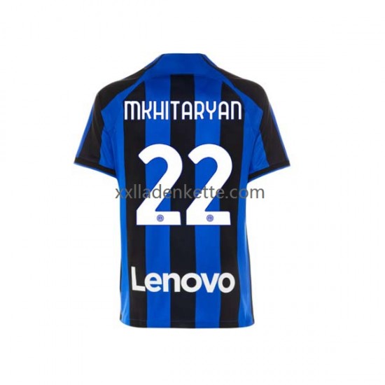 Fußballtrikot Inter Mailand Henrikh Mkhitaryan 22 Herren Heim 2022-2023 Kurzarm