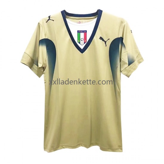 Fußballtrikot Italien Torwart Retro Herren Heim 2006 Kurzarm