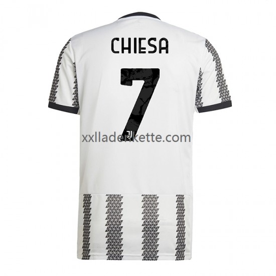 Fußballtrikot Juventus Turin Chiesa 7 Herren Heim 2022-2023 Kurzarm