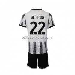 Fußballtrikot Juventus Turin Di Maria 22 Kinder Heim 2022-2023 Kurzarm