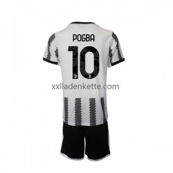 Fußballtrikot Juventus Turin Pogba 10 Kinder Heim 2022-2023 Kurzarm
