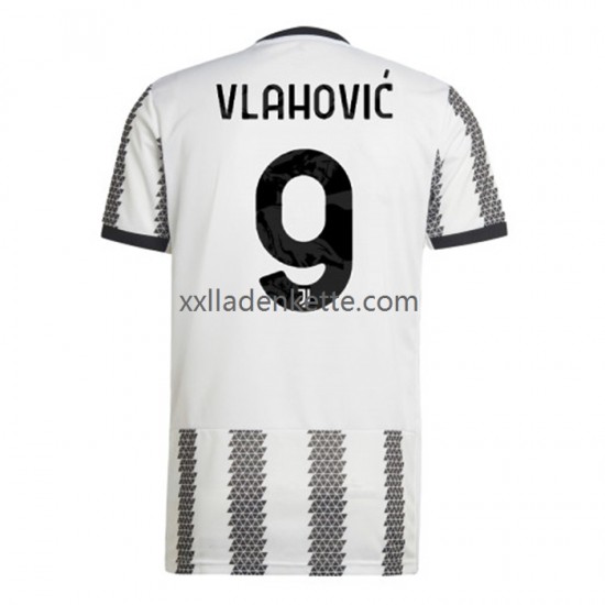 Fußballtrikot Juventus Turin Vlahovic 9 Herren Heim 2022-2023 Kurzarm