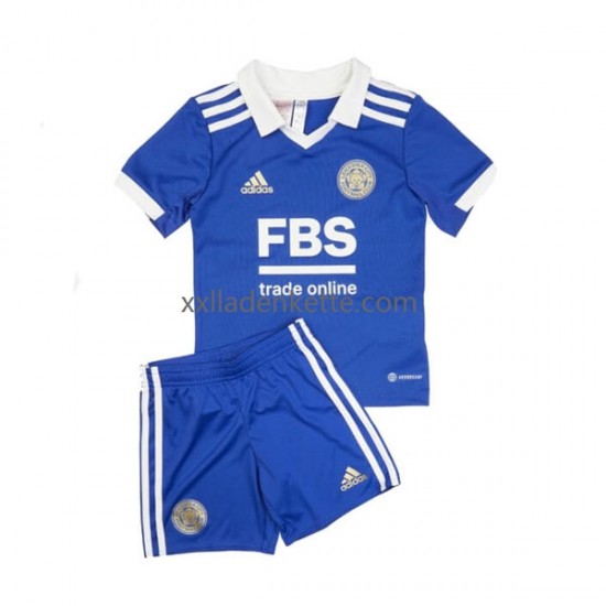 Fußballtrikot Leicester City Kinder Heim 2022-2023 Kurzarm