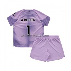 Fußballtrikot Liverpool Alisson Becker 1 Torwart Kinder Heim 2022-2023 Kurzarm