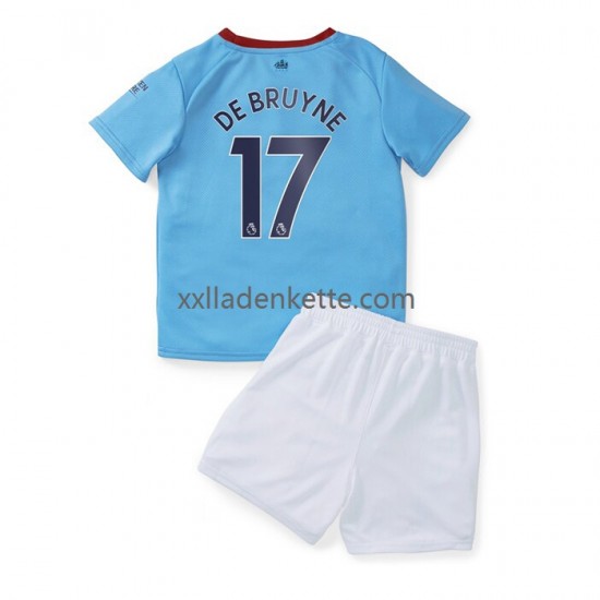 Fußballtrikot Manchester City De Bruyne 17 Kinder Heim 2022-2023 Kurzarm