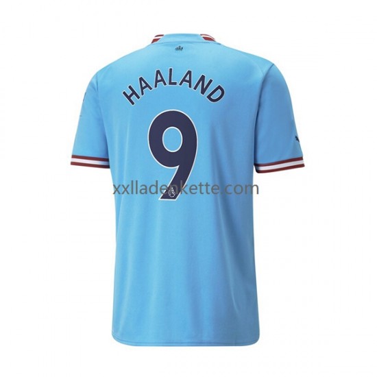 Fußballtrikot Manchester City Haaland 9 Herren Heim 2022-2023 Kurzarm