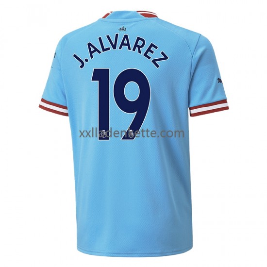 Fußballtrikot Manchester City J. ALVAREZ 19 Herren Heim 2022-2023 Kurzarm