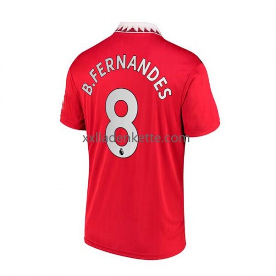 Fußballtrikot Manchester United Bruno Fernandes 8 Herren Heim 2022-2023 Kurzarm