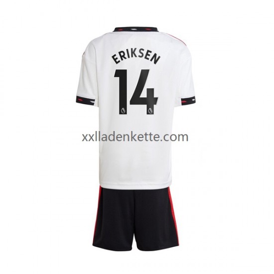Fußballtrikot Manchester United Christian Eriksen 14 Kinder Auswärts 2022-2023 Kurzarm