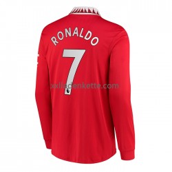 Fußballtrikot Manchester United Cristiano Ronaldo 7 Herren Heim 2022-2023 Langarm
