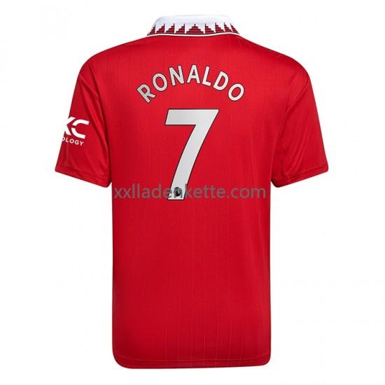 Fußballtrikot Manchester United Cristiano Ronaldo 7 Herren Heim 2022-2023 Kurzarm