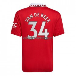 Fußballtrikot Manchester United Donny van de Beek 34 Herren Heim 2022-2023 Kurzarm