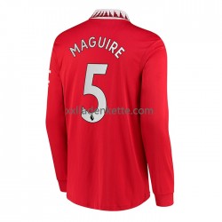 Fußballtrikot Manchester United Harry Maguire 5 Herren Heim 2022-2023 Langarm