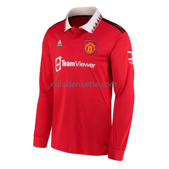 Fußballtrikot Manchester United Herren Heim 2022-2023 Langarm