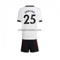 Fußballtrikot Manchester United Jadon Sancho 25 Kinder Auswärts 2022-2023 Kurzarm