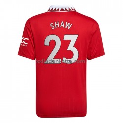 Fußballtrikot Manchester United Luke Shaw 23 Herren Heim 2022-2023 Kurzarm