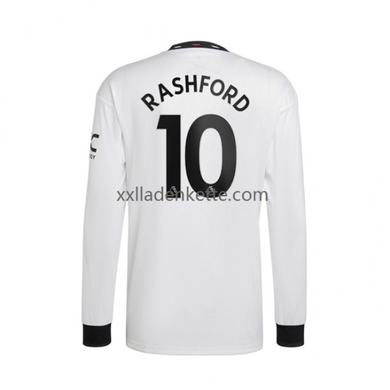 Fußballtrikot Manchester United Rashford 10 Herren Auswärts 2022-2023 Langarm