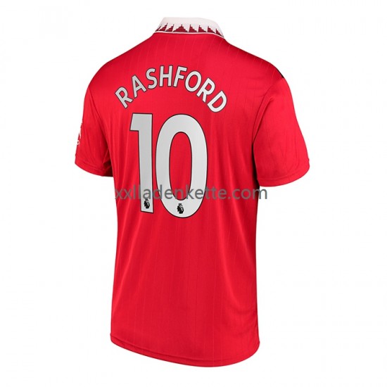 Fußballtrikot Manchester United Rashford 10 Herren Heim 2022-2023 Kurzarm