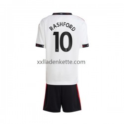Fußballtrikot Manchester United Rashford 10 Kinder Auswärts 2022-2023 Kurzarm