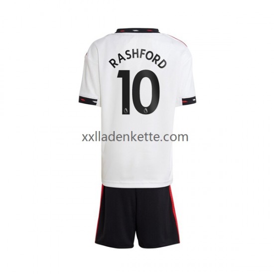 Fußballtrikot Manchester United Rashford 10 Kinder Auswärts 2022-2023 Kurzarm