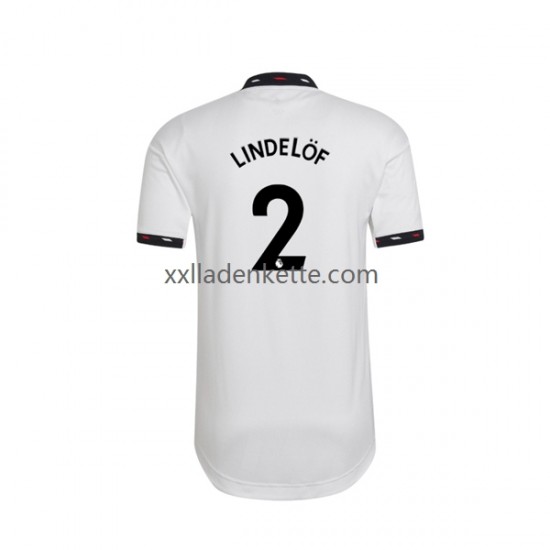 Fußballtrikot Manchester United Victor Lindelof 2 Herren Auswärts 2022-2023 Kurzarm