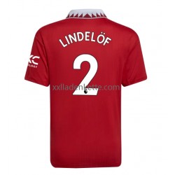 Fußballtrikot Manchester United Victor Lindelof 2 Herren Heim 2022-2023 Kurzarm