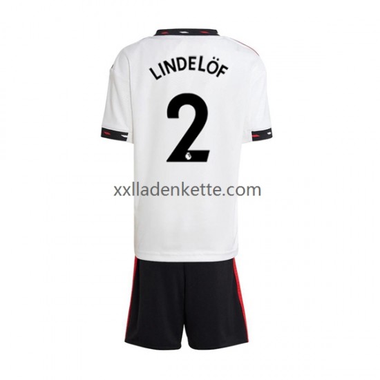 Fußballtrikot Manchester United Victor Lindelof 2 Kinder Auswärts 2022-2023 Kurzarm