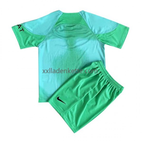 Fußballtrikot Paris Saint-Germain Torwart Kinder Heim 2022-2023 Kurzarm