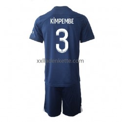 Fußballtrikot Paris Saint-Germain Kimpembe 3 Kinder Heim 2022-2023 Kurzarm