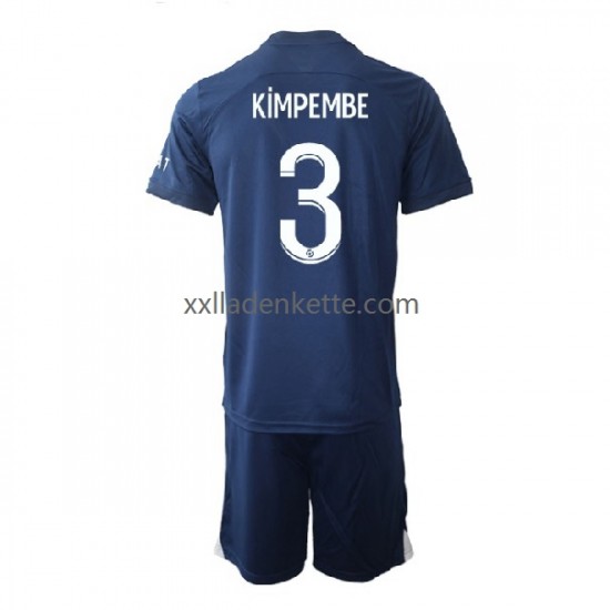 Fußballtrikot Paris Saint-Germain Kimpembe 3 Kinder Heim 2022-2023 Kurzarm