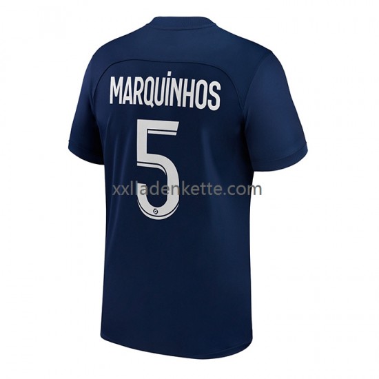 Fußballtrikot Paris Saint-Germain Marquinhos 5 Herren Heim 2022-2023 Kurzarm