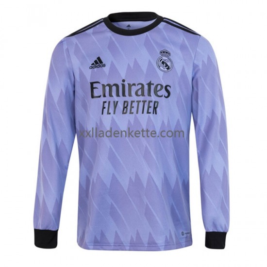 Fußballtrikot Real Madrid Herren Auswärts 2022-2023 Langarm
