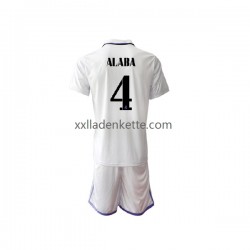 Fußballtrikot Real Madrid David Alaba 4 Kinder Heim 2022-2023 Kurzarm
