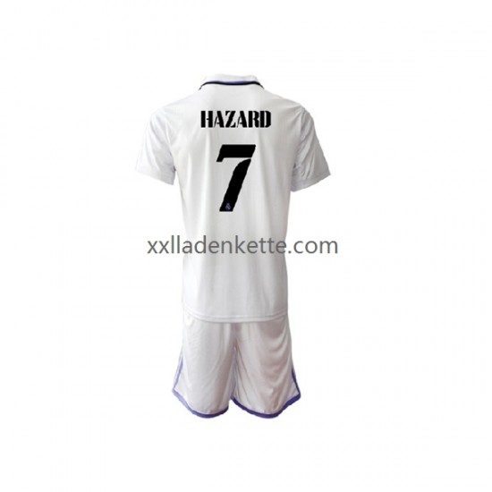 Fußballtrikot Real Madrid Eden Hazard 7 Kinder Heim 2022-2023 Kurzarm