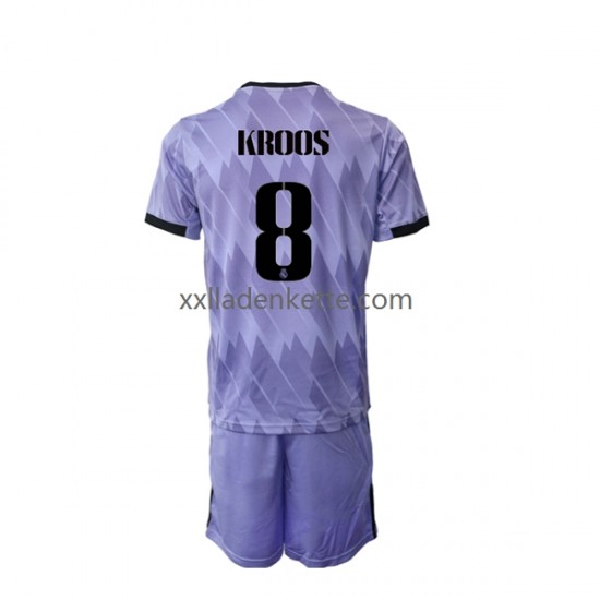 Fußballtrikot Real Madrid Toni Kroos 8 Kinder Auswärts 2022-2023 Kurzarm