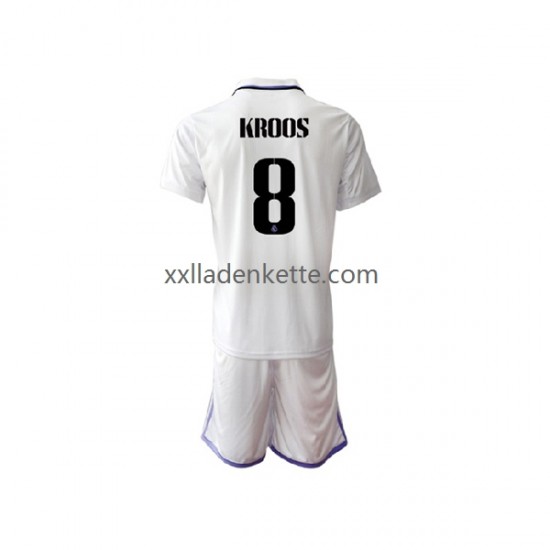 Fußballtrikot Real Madrid Toni Kroos 8 Kinder Heim 2022-2023 Kurzarm