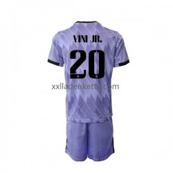 Fußballtrikot Real Madrid Vinicius Junior 20 Kinder Auswärts 2022-2023 Kurzarm