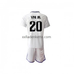 Fußballtrikot Real Madrid Vinicius Junior 20 Kinder Heim 2022-2023 Kurzarm