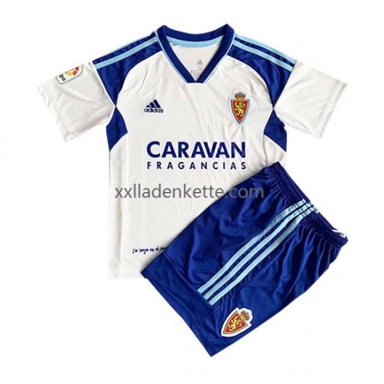 Fußballtrikot Real Zaragoza Kinder Heim 2022-2023 Kurzarm