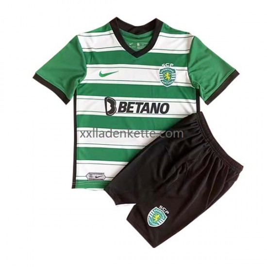 Fußballtrikot Sporting CP Kinder Heim 2022-2023 Kurzarm