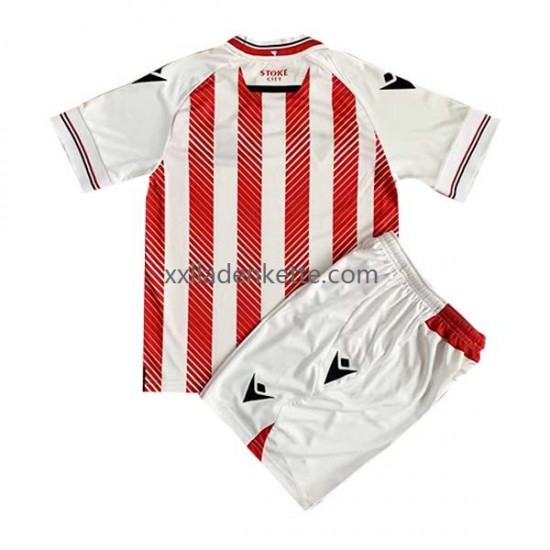 Fußballtrikot Stoke City Kinder Heim 2022-2023 Kurzarm