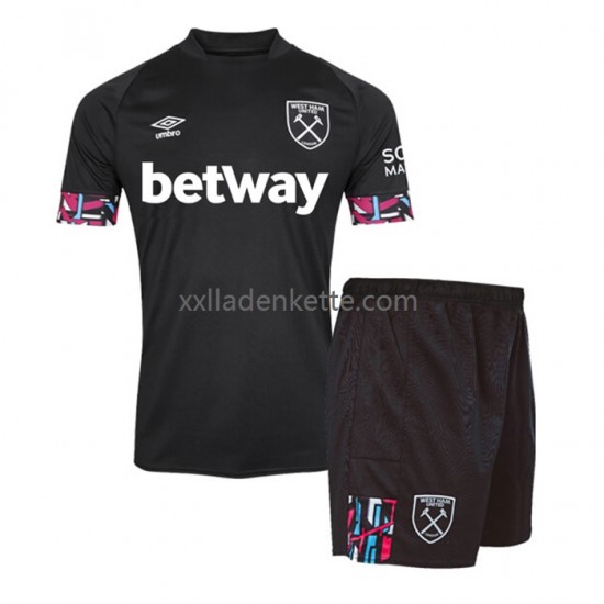 Fußballtrikot West Ham United Kinder Auswärts 2022-2023 Kurzarm
