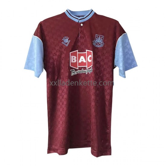 Fußballtrikot West Ham United Retro Herren Heim 1989-1990 Kurzarm