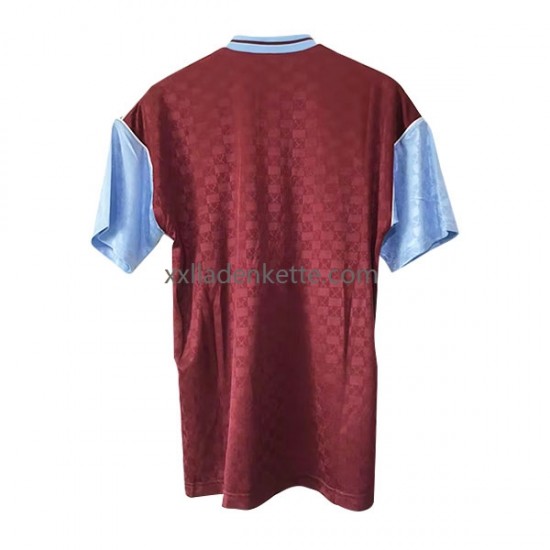 Fußballtrikot West Ham United Retro Herren Heim 1989-1990 Kurzarm