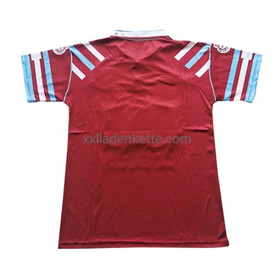 Fußballtrikot West Ham United Retro Herren Heim 1991-1992 Kurzarm