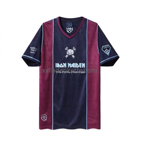 Fußballtrikot West Ham United Iron Maiden Retro Herren Heim 2011 Kurzarm
